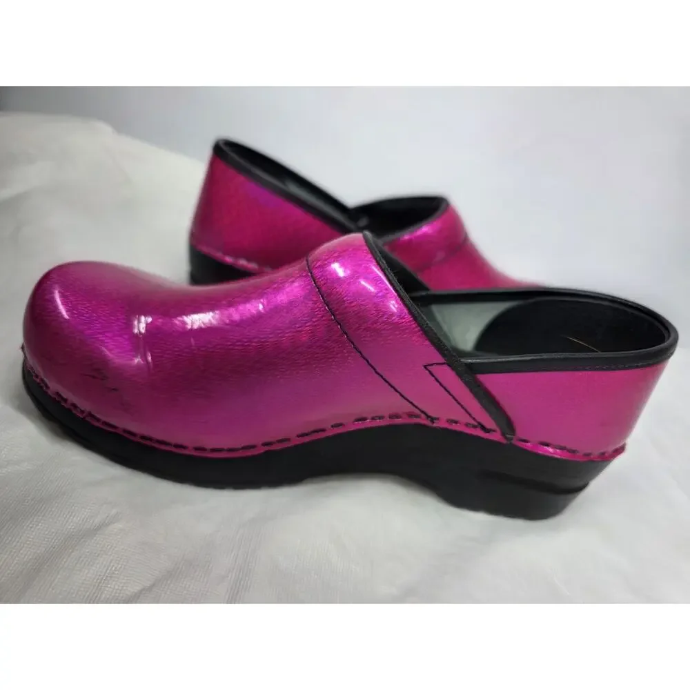 Sanita Original Danish Clogs Comfort Nursing Shoes Slip On Women EUR 39 Pink - Picture 5 of 12